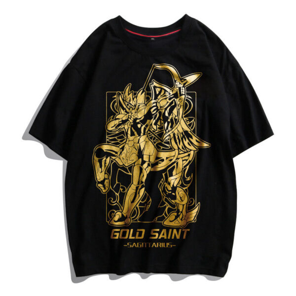 【買一送一】聖鬥士星矢t恤短袖2021夏新款十二星座潮牌純棉男女半袖上衣：圖片 2